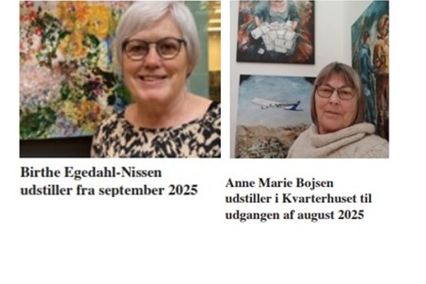 Anne Marie Bojsen udstiller i Kvarterhuset til udgangen af august 2025